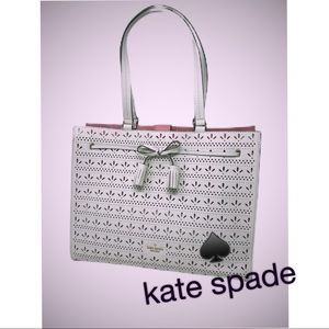 Kate Spade Laser Cut Bow Tie Tote